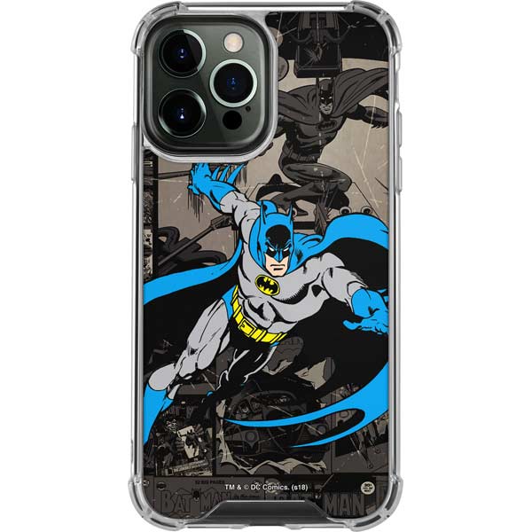 DC Comics Batman Classic Art iPhone 13 Pro Max Clear Case DC Comics Batman Classic Art iPhone 13 Pro Max Clear Case