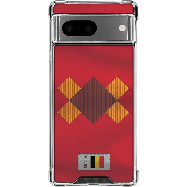 Belgium Soccer Flag Google Pixel 8 Clear Case