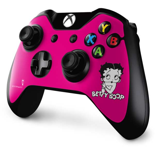 Betty Boop Pink Background Xbox One Controller Skin