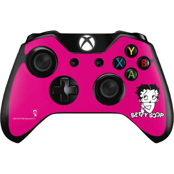 Betty Boop Pink Background Xbox One Controller Skin
