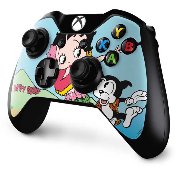Betty Boop Surfing Xbox One Controller Skin