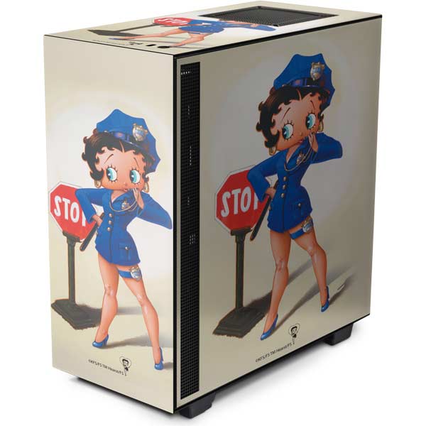 Betty Boop the Police Officer NZXT H510 Compact ATX Mid-Tower Case Skin ...