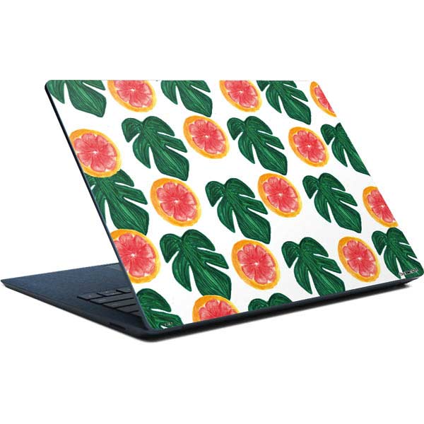 Bouffants and Broken Hearts Tropical Leaves and Citrus Surface Laptop Skin