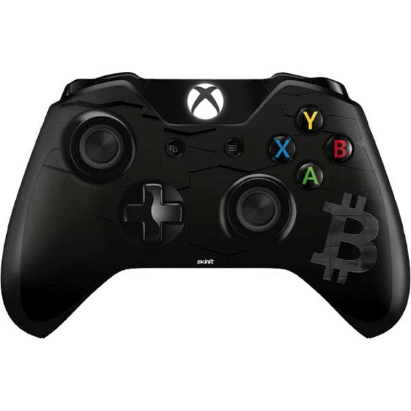 Bitcoin Textured Logo Xbox One Controller Skin