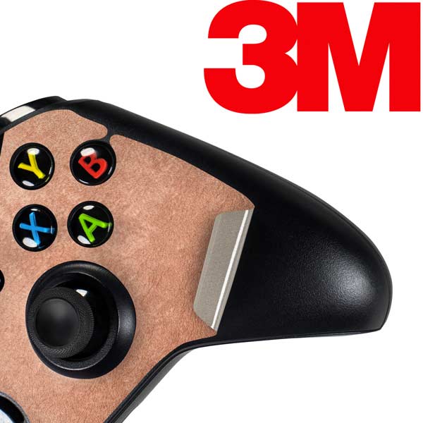 Black and Rose Gold Marble Split Xbox One Controller Skin