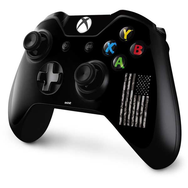 Black and White Camo American Flag Xbox One Controller Skin