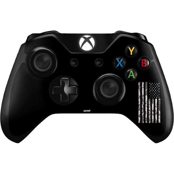 Black and White Camo American Flag Xbox One Controller Skin