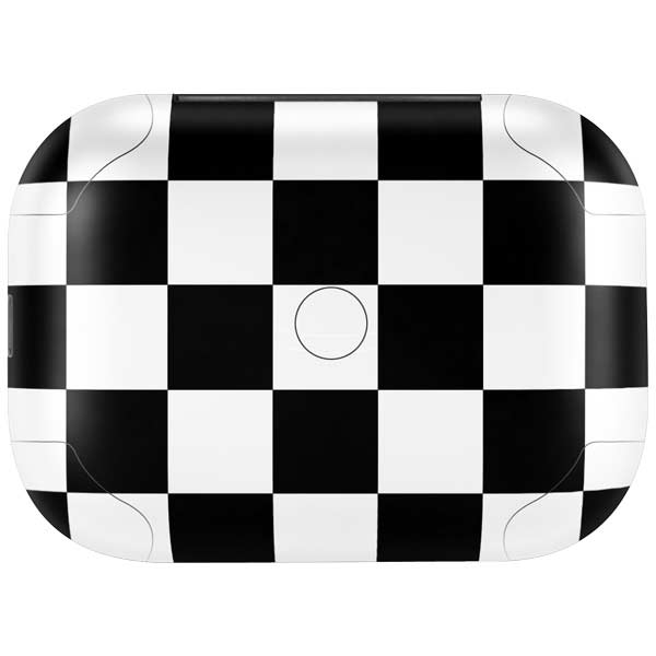 Black and White Checkered Amazon Echo Buds Skin