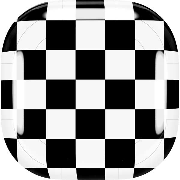 Black and White Checkered Galaxy Buds Live Skin