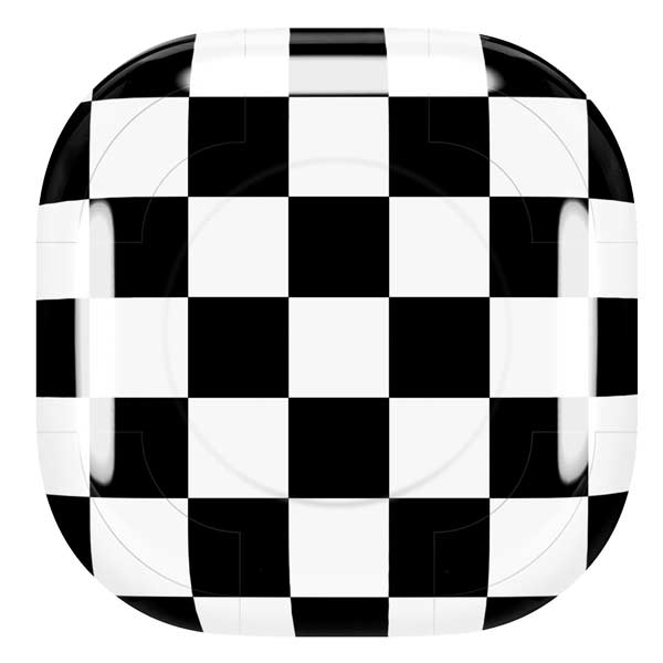 Black and White Checkered Galaxy Buds Pro Skin