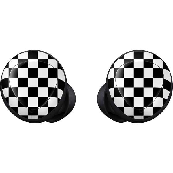 Black and White Checkered Galaxy Buds Skin