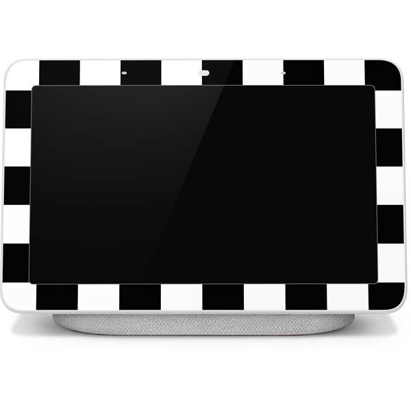 Black and White Checkered Google Home Hub Skin
