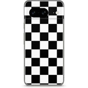 Black and White Checkered Google Pixel 8 Skin