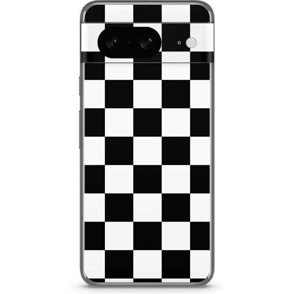Black and White Checkered Google Pixel 8 Skin