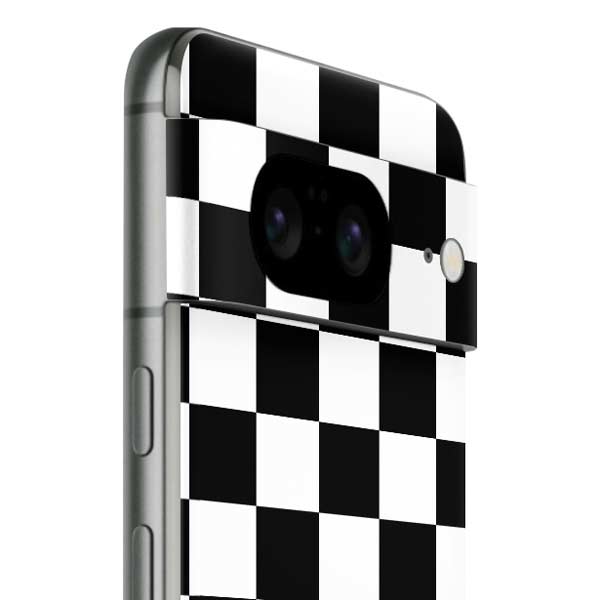 Black and White Checkered Google Pixel 8 Skin