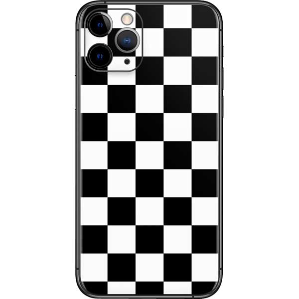 Black and White Checkered iPhone 11 Pro Skin