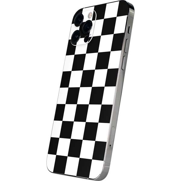 Black and White Checkered iPhone 12 Pro Max Skin