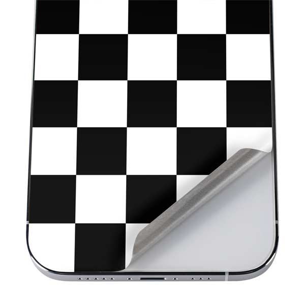Black and White Checkered iPhone 12 Pro Max Skin