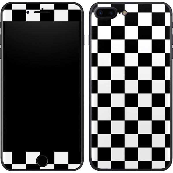 Black and White Checkered iPhone 7 Plus Skin