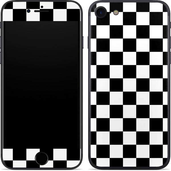 Black and White Checkered iPhone SE (2nd & 3rd Gen) Skin