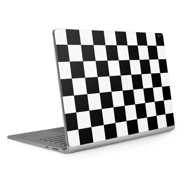 Black and White Checkered Surface Book 2 15in Skin