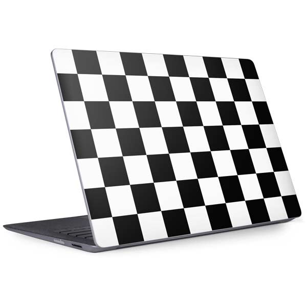 Black and White Checkered Surface Laptop 2 Skin