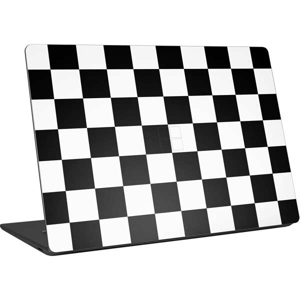 Black and White Checkered Surface Laptop 4 15in Skin
