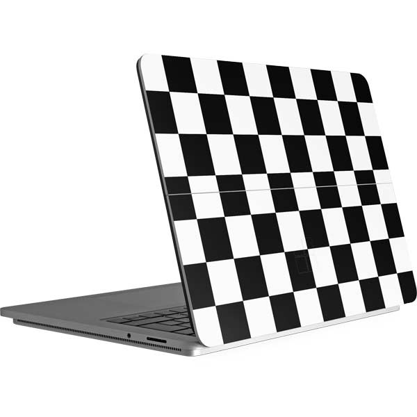 Black and White Checkered Surface Laptop Studio Skin