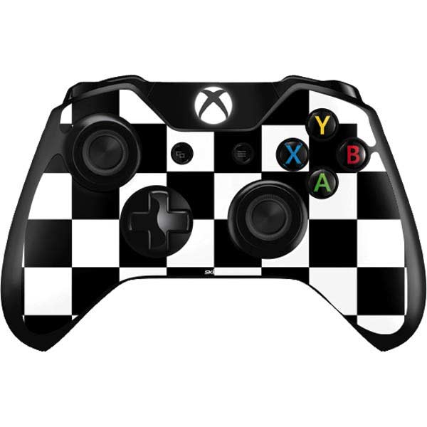 Black and White Checkered Xbox One Controller Skin