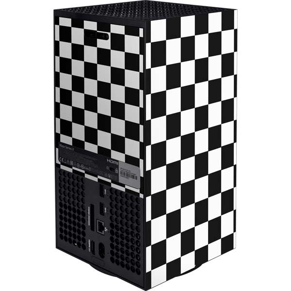 Black and White Checkered Xbox Series X Bundle Skin