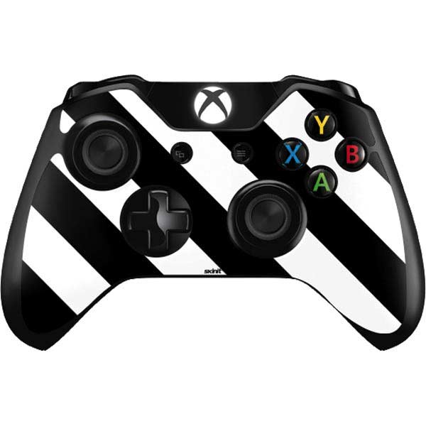 Black and White Geometric Stripes Xbox One Controller Skin