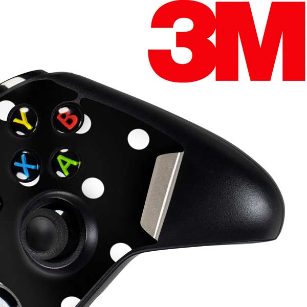 Black and White Polka Dots Xbox One Controller Skin
