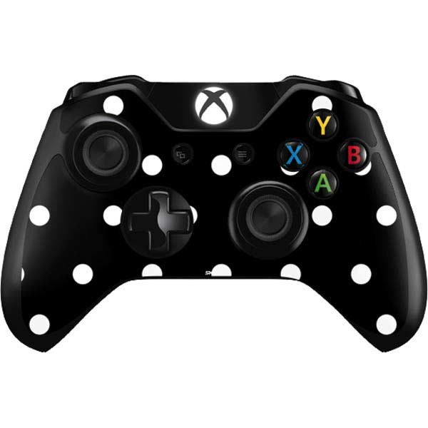 Black and White Polka Dots Xbox One Controller Skin
