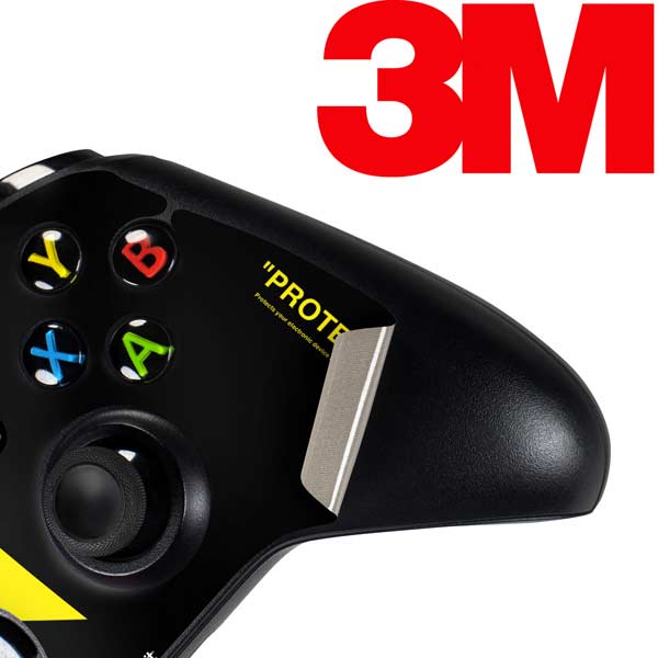 Black and Yellow Stripes Xbox One Controller Skin