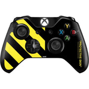 Black and Yellow Stripes Xbox One Controller Skin