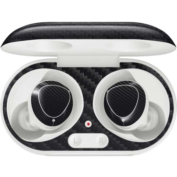 Black Carbon Fiber Specialty Texture Material Galaxy Buds Plus Skin