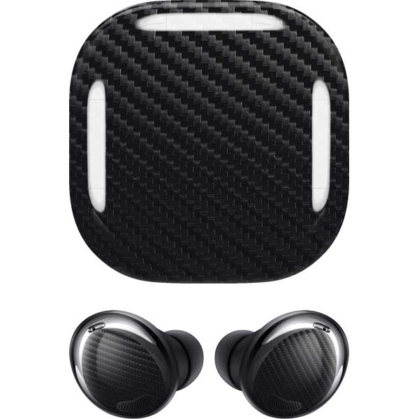 Black Carbon Fiber Specialty Texture Material Galaxy Buds Pro Skin