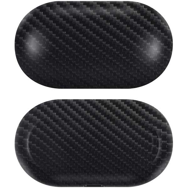 Black Carbon Fiber Specialty Texture Material Galaxy Buds Skin