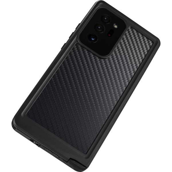 Black Carbon Fiber Specialty Texture Material Galaxy Note20 Ultra 5G Waterproof Case