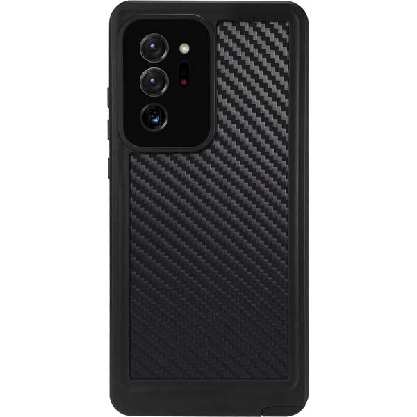 Black Carbon Fiber Specialty Texture Material Galaxy Note20 Ultra 5G Waterproof Case