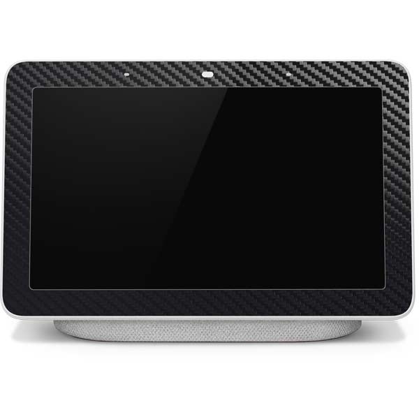 Black Carbon Fiber Specialty Texture Material Google Home Hub Skin
