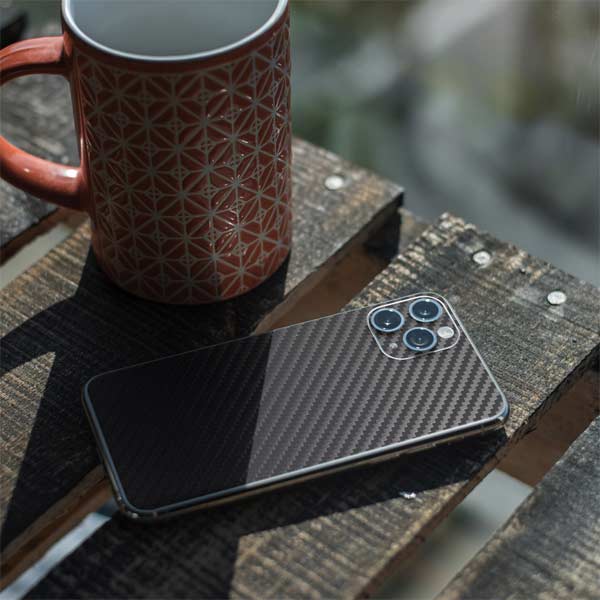 Black Carbon Fiber Specialty Texture Material iPhone 11 Pro Skin