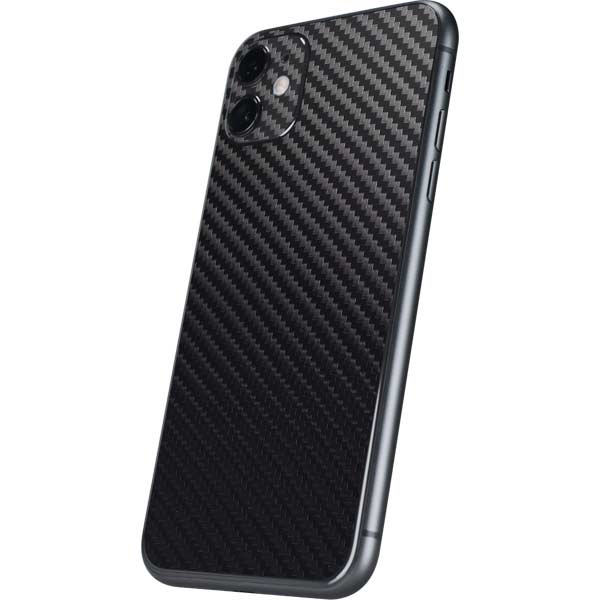 Black Carbon Fiber Specialty Texture Material iPhone 11 Skin