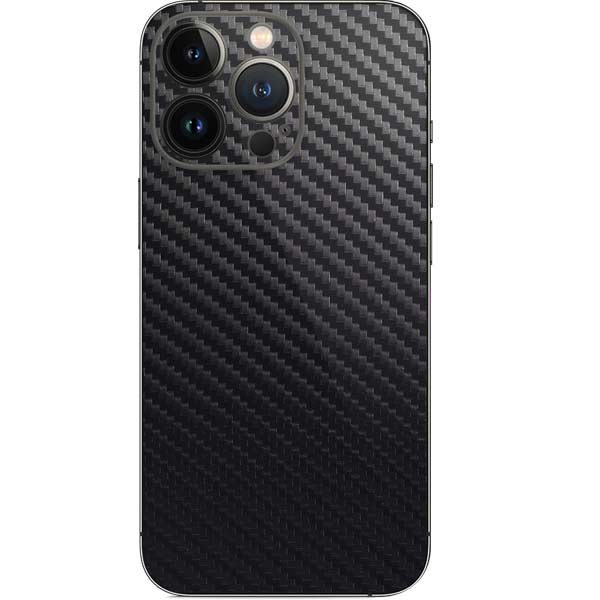 Black Carbon Fiber Specialty Texture Material iPhone 13 Pro Skin
