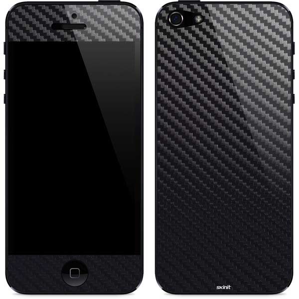 Black Carbon Fiber Specialty Texture Material iPhone 5/5s/5SE Skin