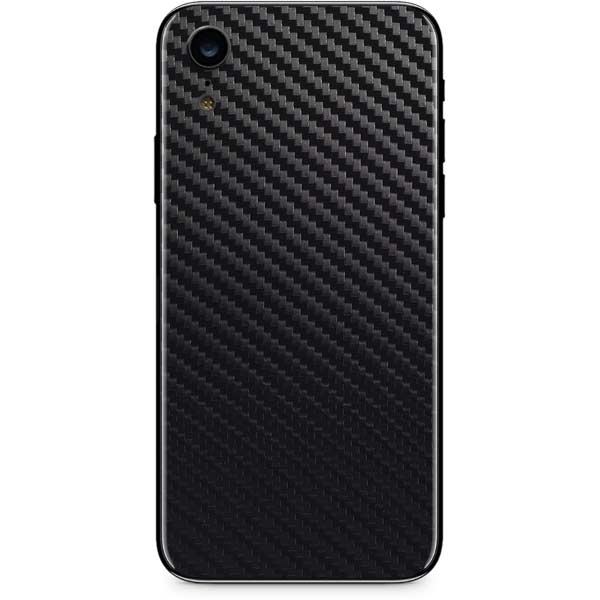 Black Carbon Fiber Specialty Texture Material iPhone XR Skin