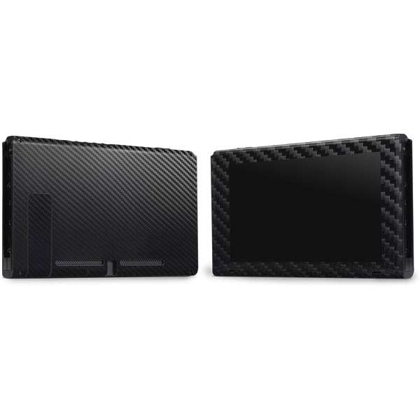Black Carbon Fiber Specialty Texture Material Nintendo Switch Bundle Skin