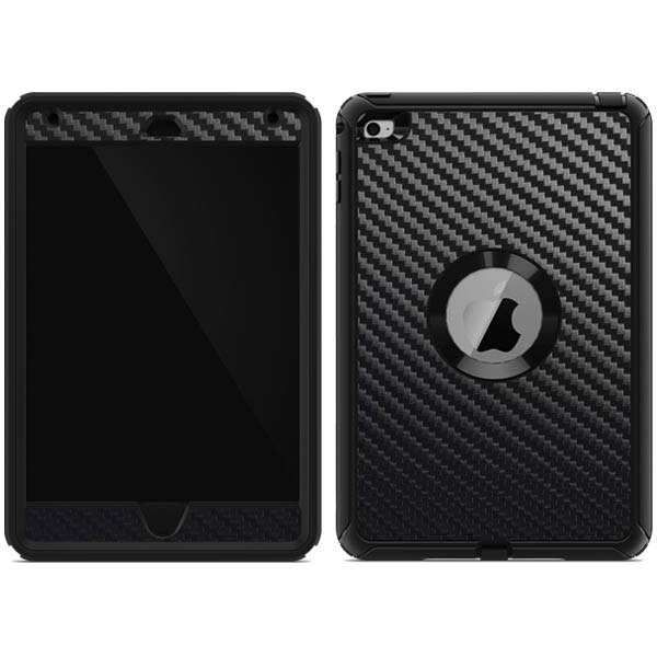 Black Carbon Fiber Specialty Texture Material Otterbox Defender iPad Skin