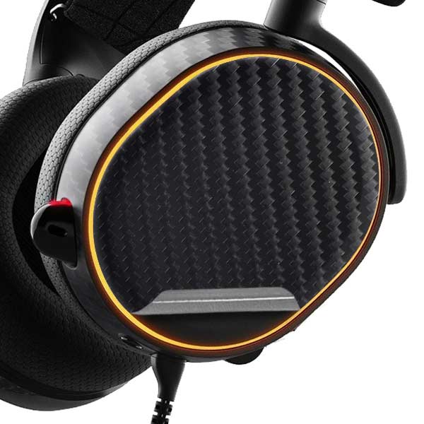 Black Carbon Fiber Specialty Texture Material SteelSeries Arctis 3 Skin