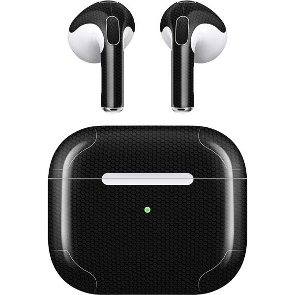 Specialty Vinyl Black Hex Texture Apple AirPods (3rd Gen 2021) Skin